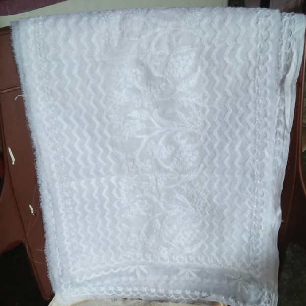 handmade chikankari stole